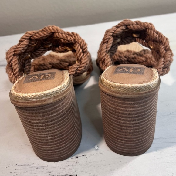 DV Dolce Vita Roulette Block Heel Slide Sandal, Color Toffee, Size 9.5 - Picture 3 of 6